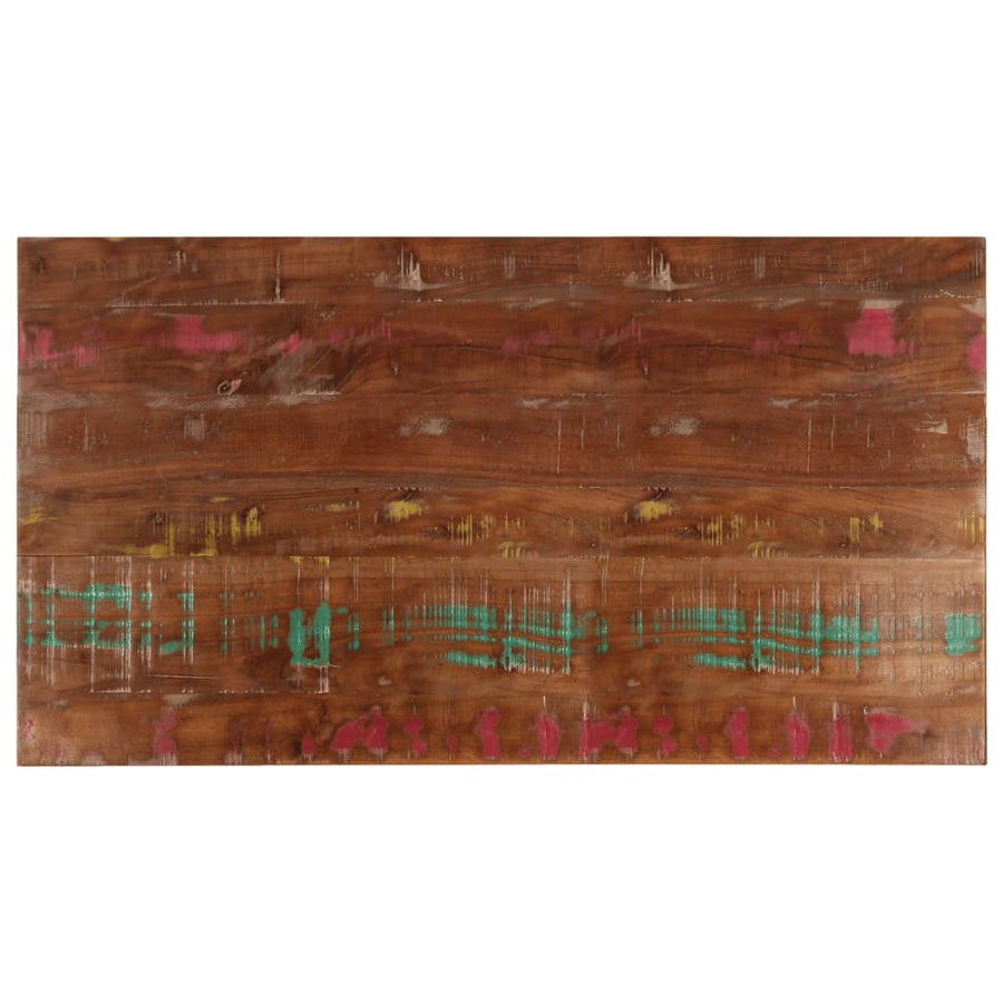 Tafelblad Rechthoekig 110X50X2,5 Cm Massief Gerecycled Hout Gerecycled Hout (Meerkleurig) 25 mm 110 x 50 cm