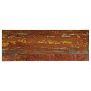 Tafelblad 140x50x2,5 cm massief gerecycled hout meerkleurig
