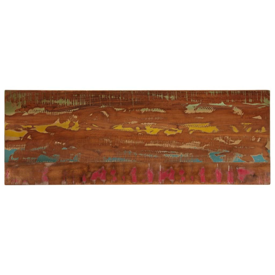 Tafelblad Rechthoekig 140X50X2,5 Cm Massief Gerecycled Hout Gerecycled Hout (Meerkleurig) 25 mm 140 x 50 cm