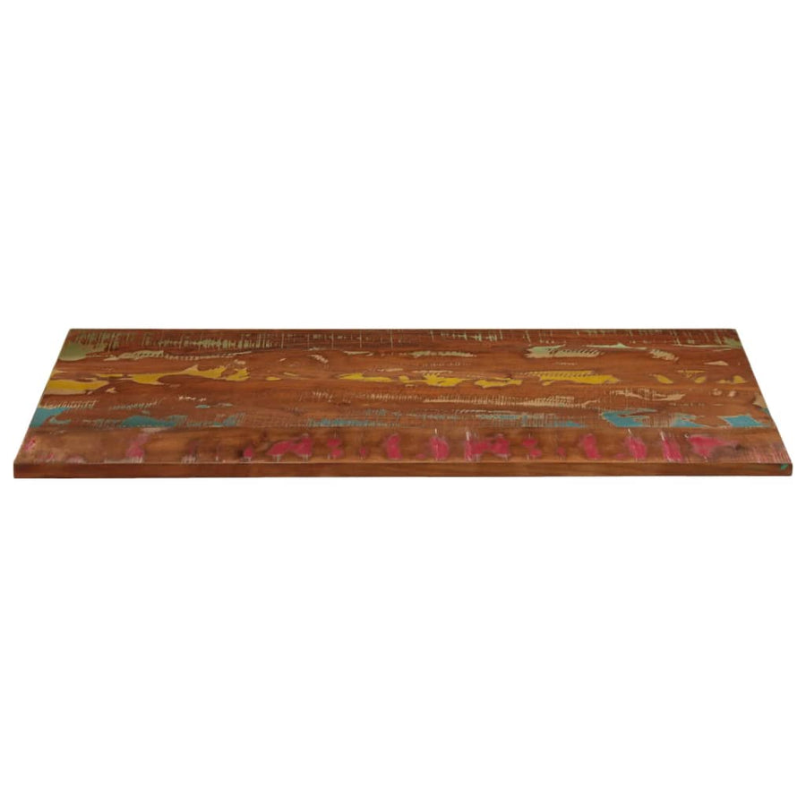Tafelblad Rechthoekig 140X50X2,5 Cm Massief Gerecycled Hout Gerecycled Hout (Meerkleurig) 25 mm 140 x 50 cm