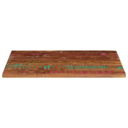 Tafelblad rechthoekig 100x60x1,5 cm massief gerecycled hout