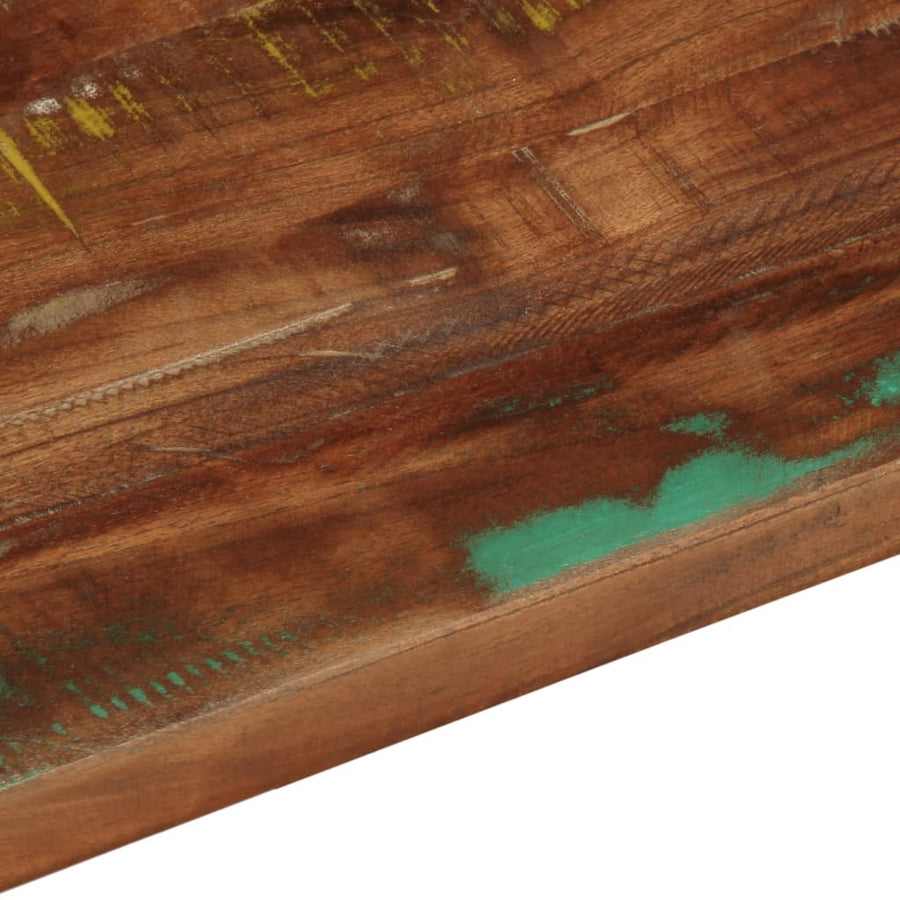 Tafelblad rechthoekig 100x60x1,5 cm massief gerecycled hout