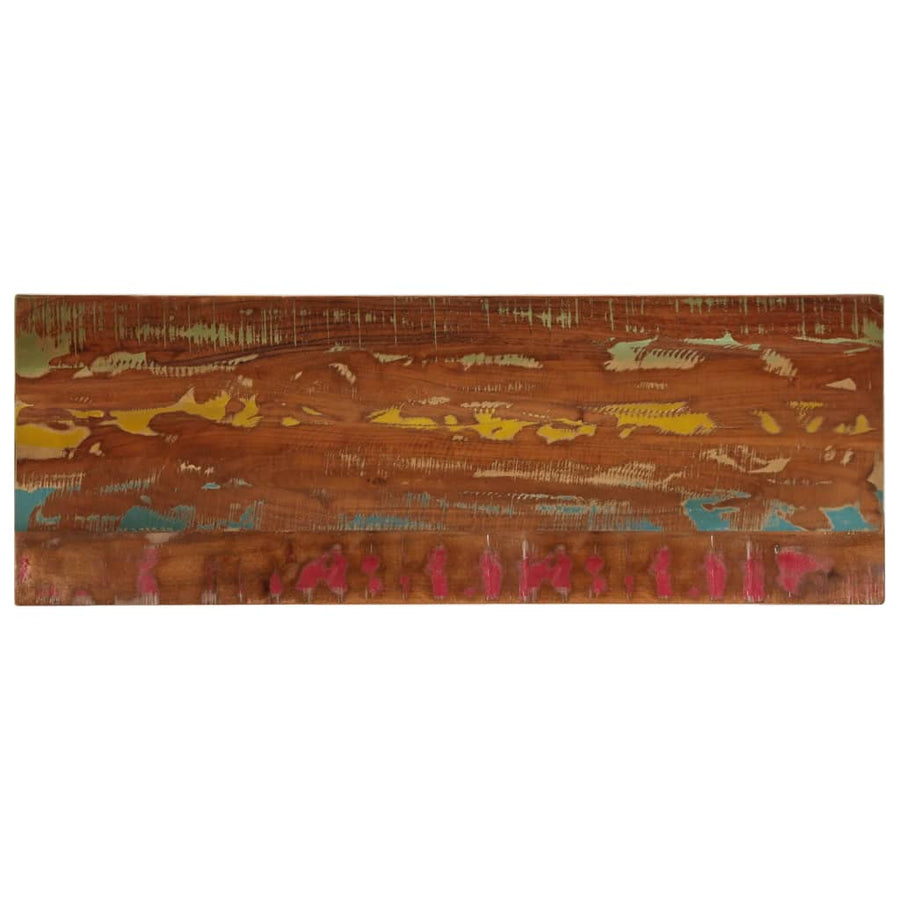 Tafelblad rechthoekig 140x60x1,5 cm massief gerecycled hout
