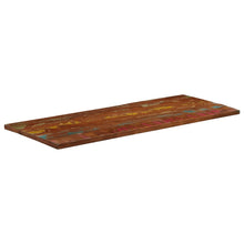 Tafelblad rechthoekig 140x60x1,5 cm massief gerecycled hout