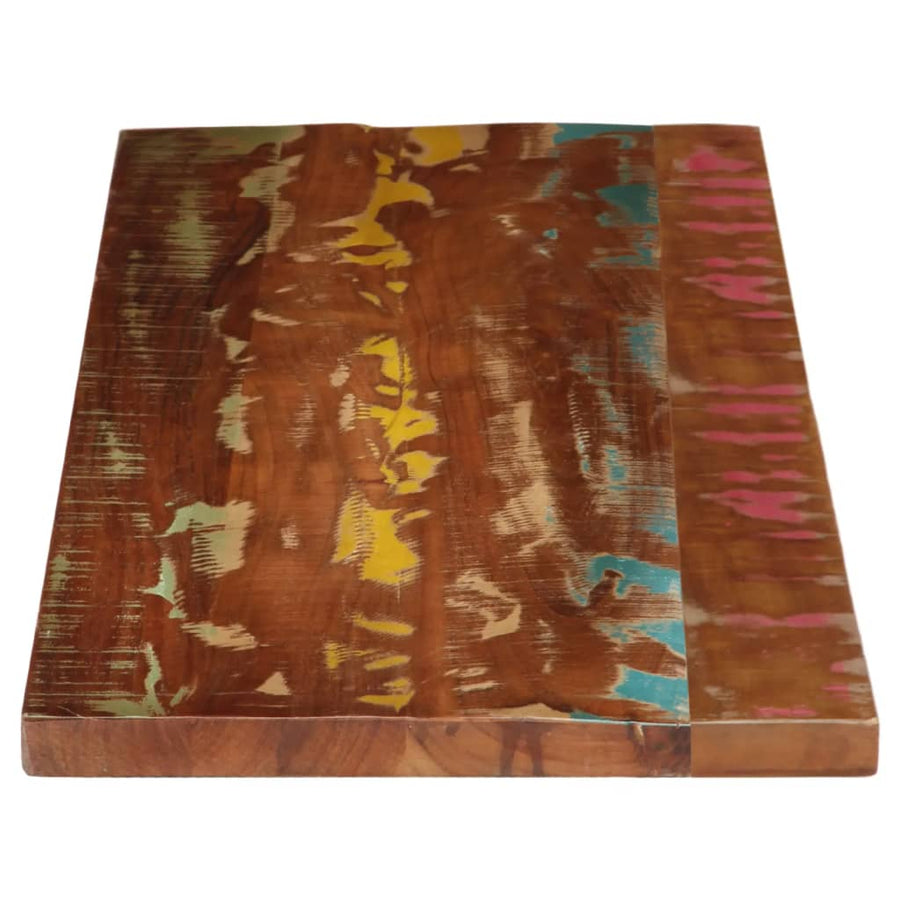 Tafelblad rechthoekig 140x60x1,5 cm massief gerecycled hout