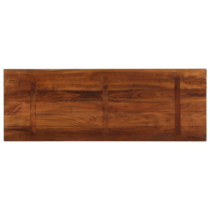 Tafelblad rechthoekig 140x60x1,5 cm massief gerecycled hout