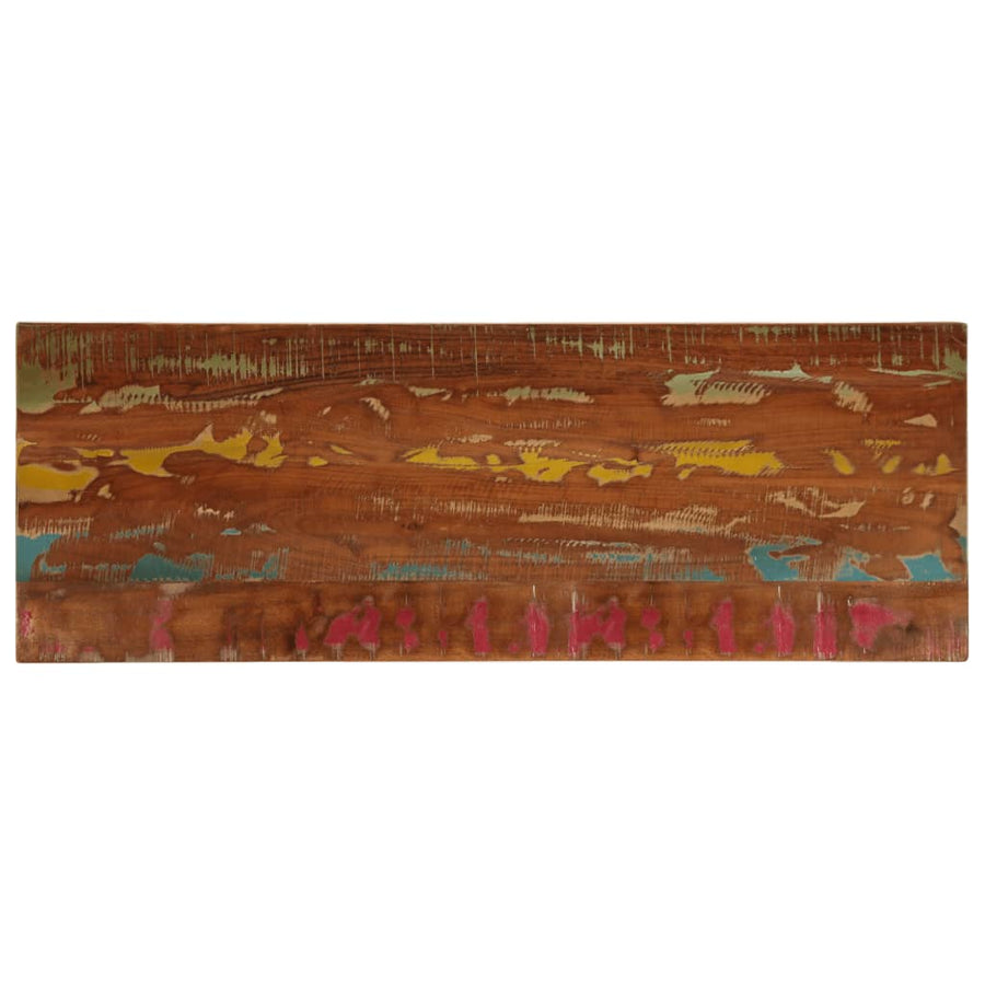 Tafelblad Rechthoekig 140X60X2,5 Cm Massief Gerecycled Hout Gerecycled Hout (Meerkleurig) 25 mm 140 x 60 cm