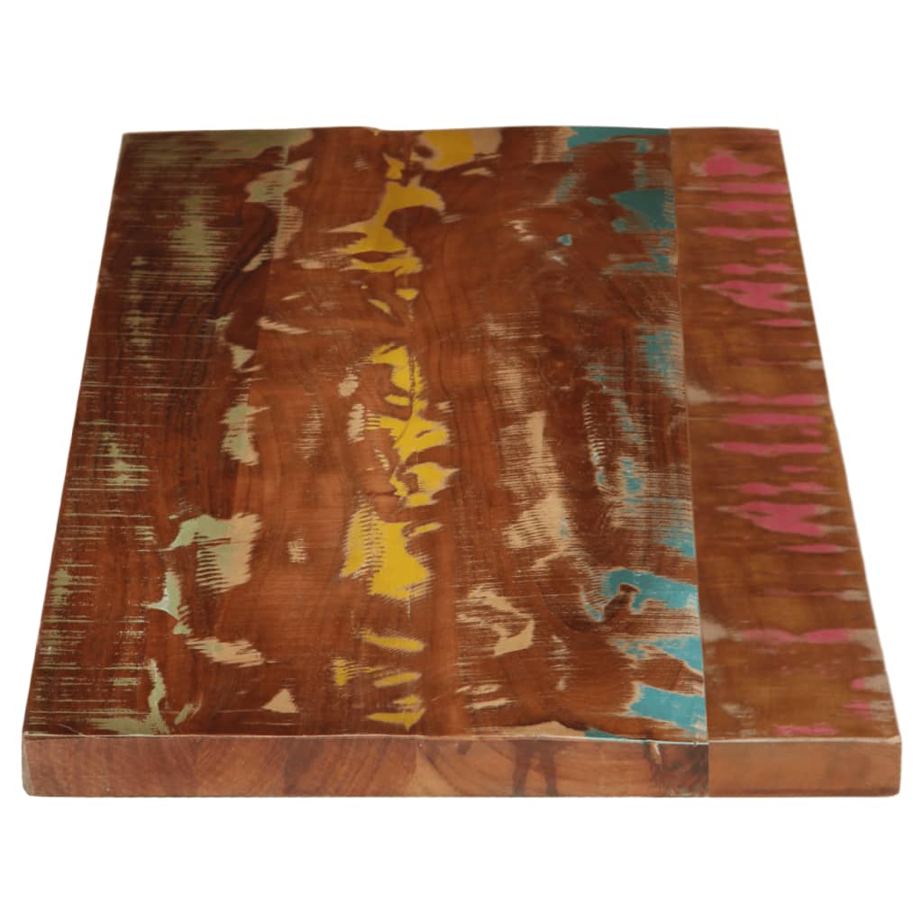 Tafelblad Rechthoekig 140X60X2,5 Cm Massief Gerecycled Hout Gerecycled Hout (Meerkleurig) 25 mm 140 x 60 cm