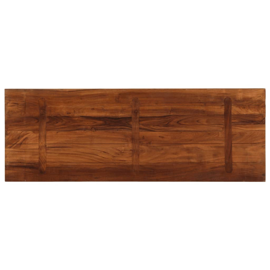 Tafelblad Rechthoekig 140X60X2,5 Cm Massief Gerecycled Hout Gerecycled Hout (Meerkleurig) 25 mm 140 x 60 cm