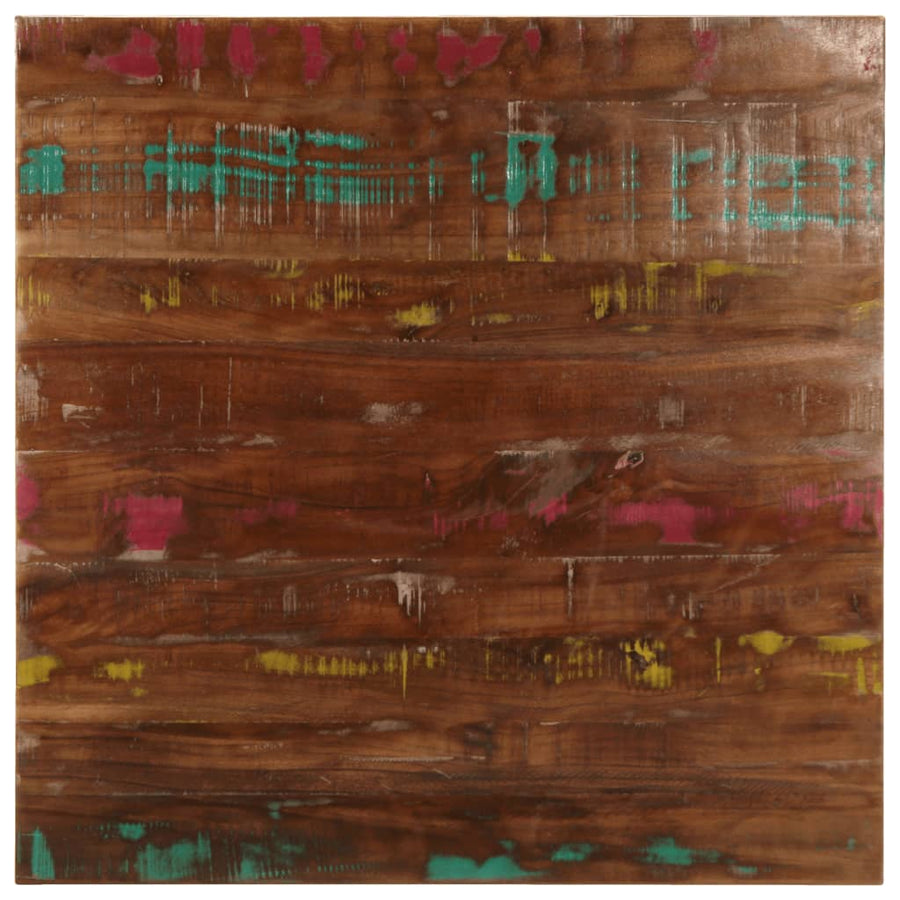 Tafelblad vierkant 70x70x1,5 cm massief gerecycled hout