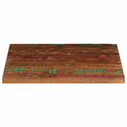 Tafelblad vierkant 70x70x1,5 cm massief gerecycled hout