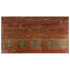 Rectangular tabletop 100x70x2.5 cm solid recycled wood