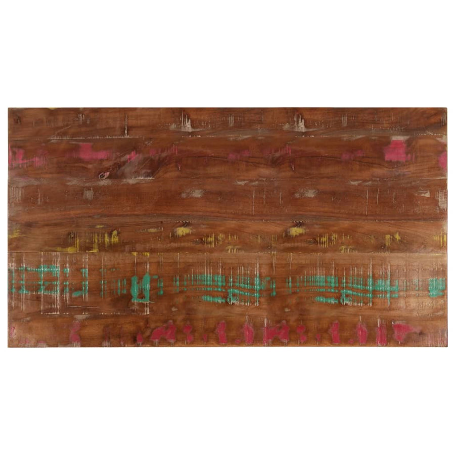 Tafelblad Rechthoekig 110X70X2,5 Cm Massief Gerecycled Hout Gerecycled Hout (Meerkleurig) 25 mm 110 x 70 cm