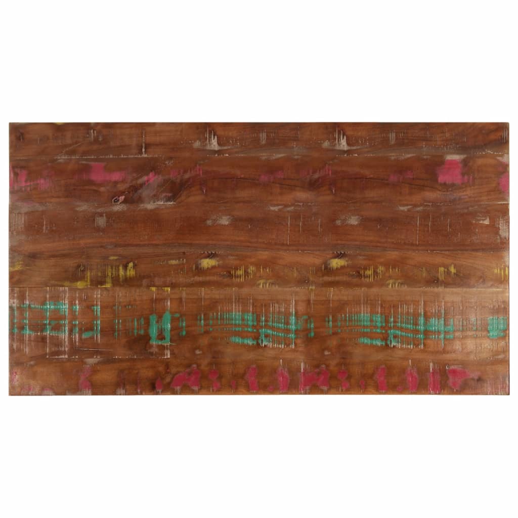 Tafelblad Rechthoekig 120X70X2,5 Cm Massief Gerecycled Hout Gerecycled Hout (Meerkleurig) 25 mm 120 x 70 cm