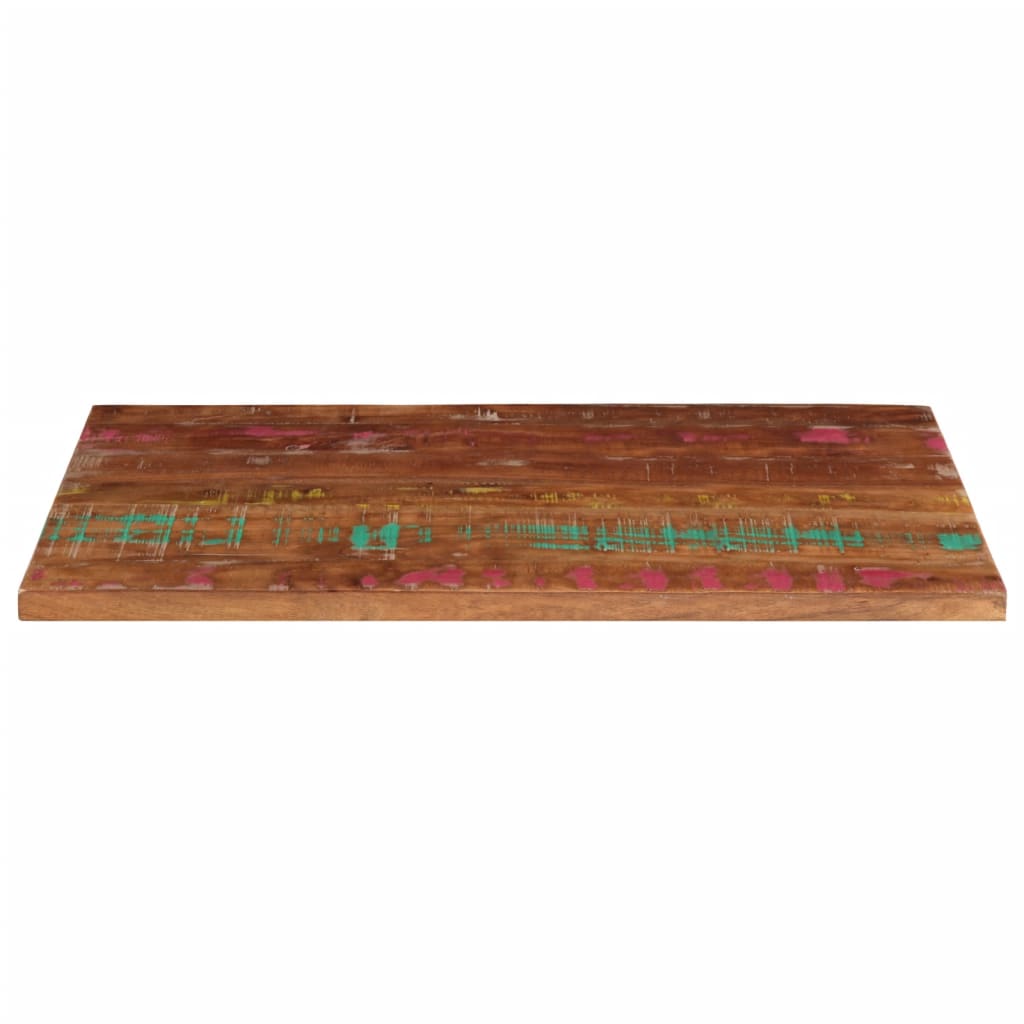Tafelblad Rechthoekig 120X70X2,5 Cm Massief Gerecycled Hout Gerecycled Hout (Meerkleurig) 25 mm 120 x 70 cm