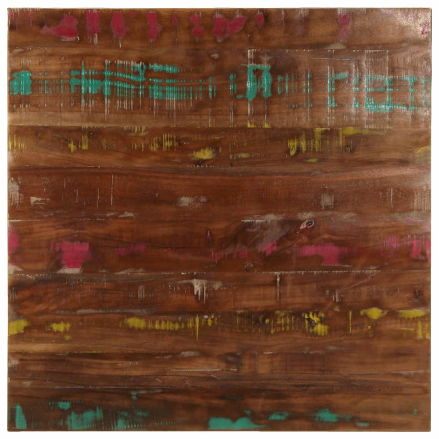 Tafelblad vierkant 80x80x1,5 cm massief gerecycled hout