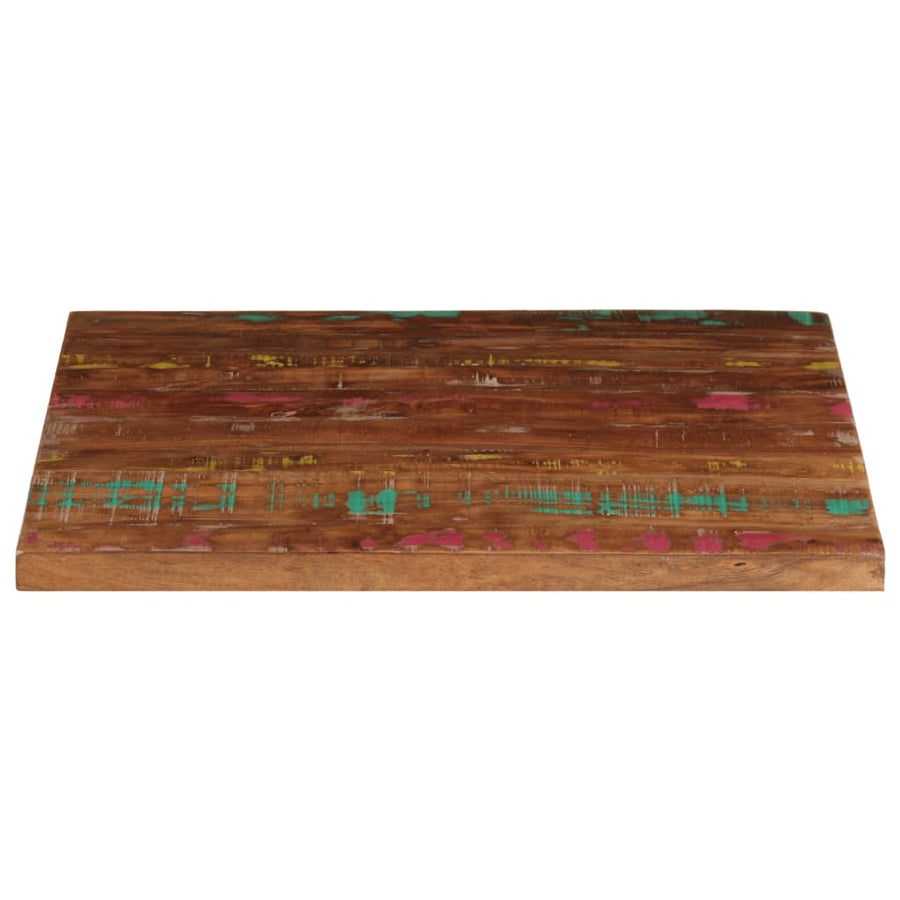 Tafelblad vierkant 80x80x1,5 cm massief gerecycled hout
