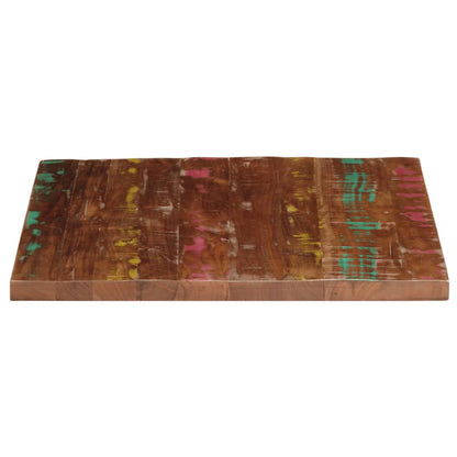 Tafelblad vierkant 80x80x1,5 cm massief gerecycled hout