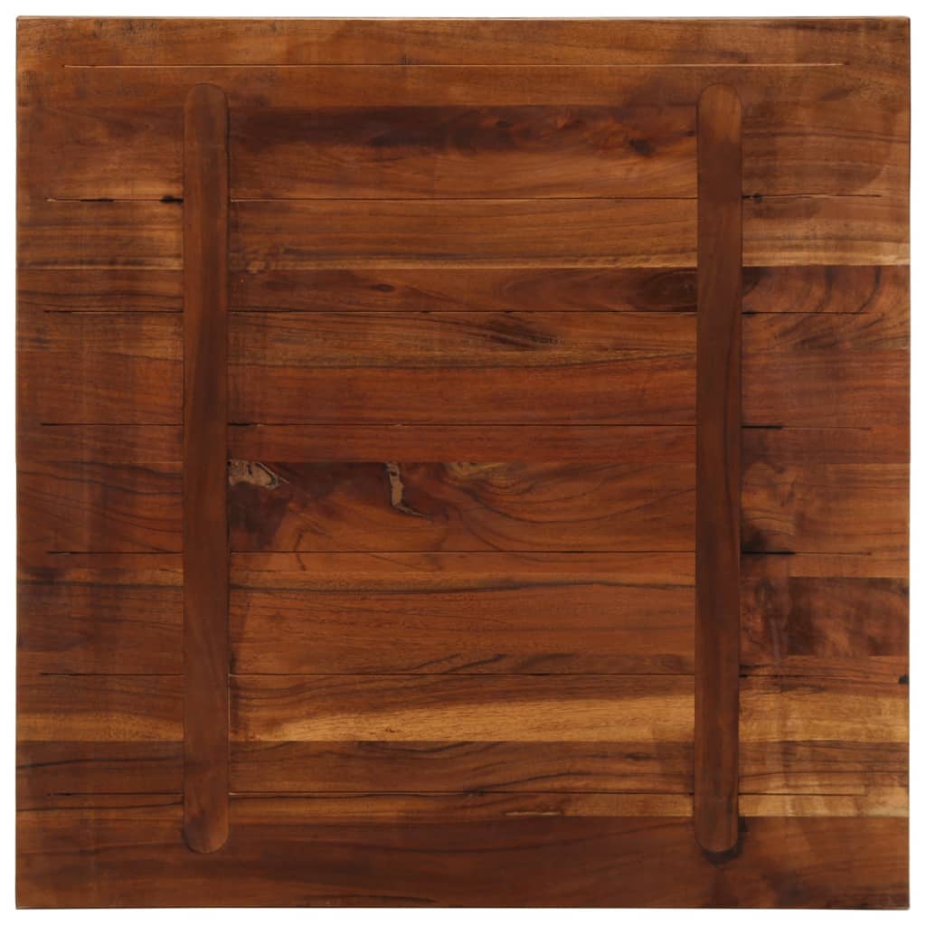 Tafelblad vierkant 80x80x1,5 cm massief gerecycled hout