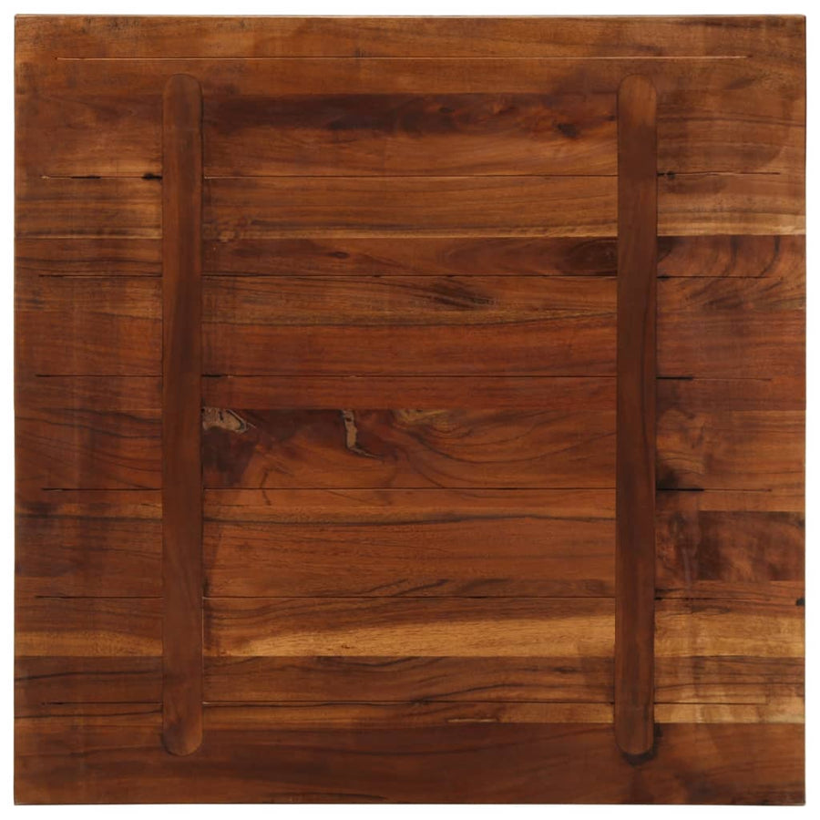 Tafelblad vierkant 80x80x1,5 cm massief gerecycled hout