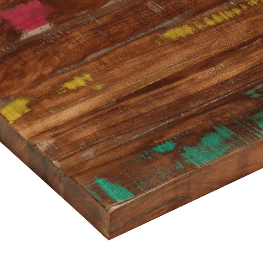 Tafelblad vierkant 80x80x1,5 cm massief gerecycled hout