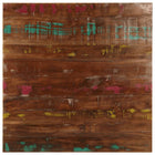 Tabletop square 80x80x2.5 cm solid reclaimed wood