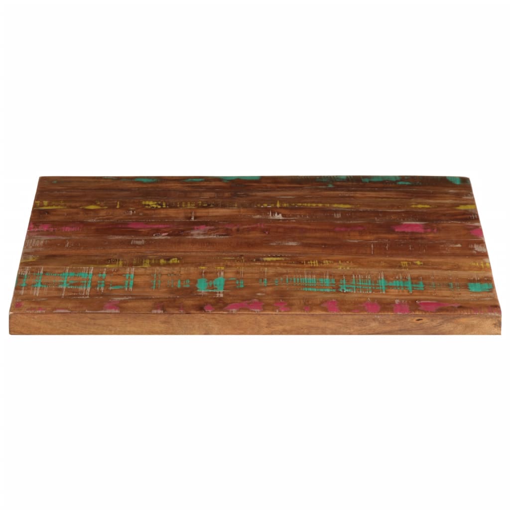 Tafelblad vierkant 80x80x2,5 cm massief gerecycled hout