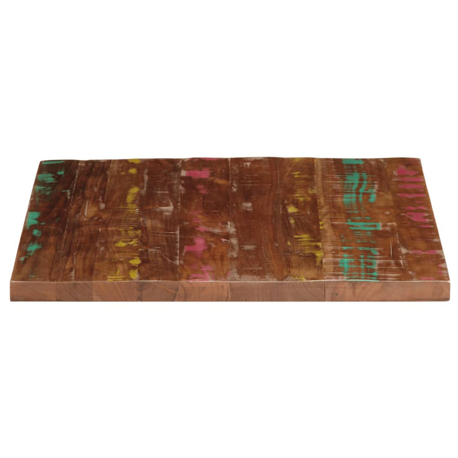 Tafelblad vierkant 80x80x2,5 cm massief gerecycled hout