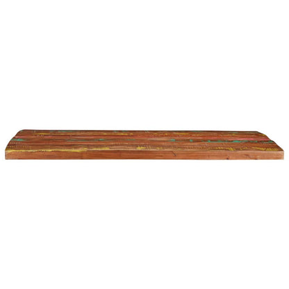 Tafelblad rechthoekig 110x80x2,5 cm massief gerecycled hout