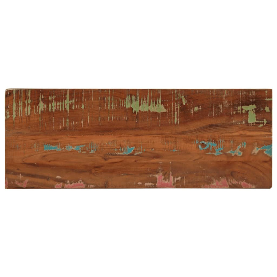 Tafelblad Rechthoekig 70X20X3,8 Cm Massief Gerecycled Hout Gerecycled Hout (Meerkleurig) 38 mm 70 x 20 cm