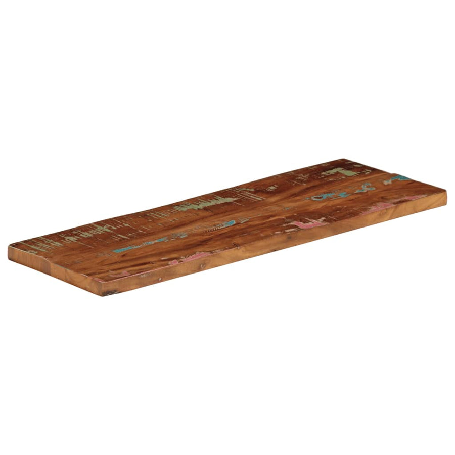 Tafelblad Rechthoekig 70X20X3,8 Cm Massief Gerecycled Hout Gerecycled Hout (Meerkleurig) 38 mm 70 x 20 cm