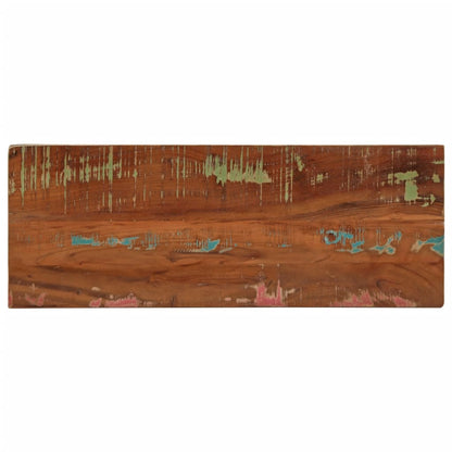 Tafelblad Rechthoekig 80X20X3,8 Cm Massief Gerecycled Hout Gerecycled Hout (Meerkleurig) 38 mm 80 x 20 cm