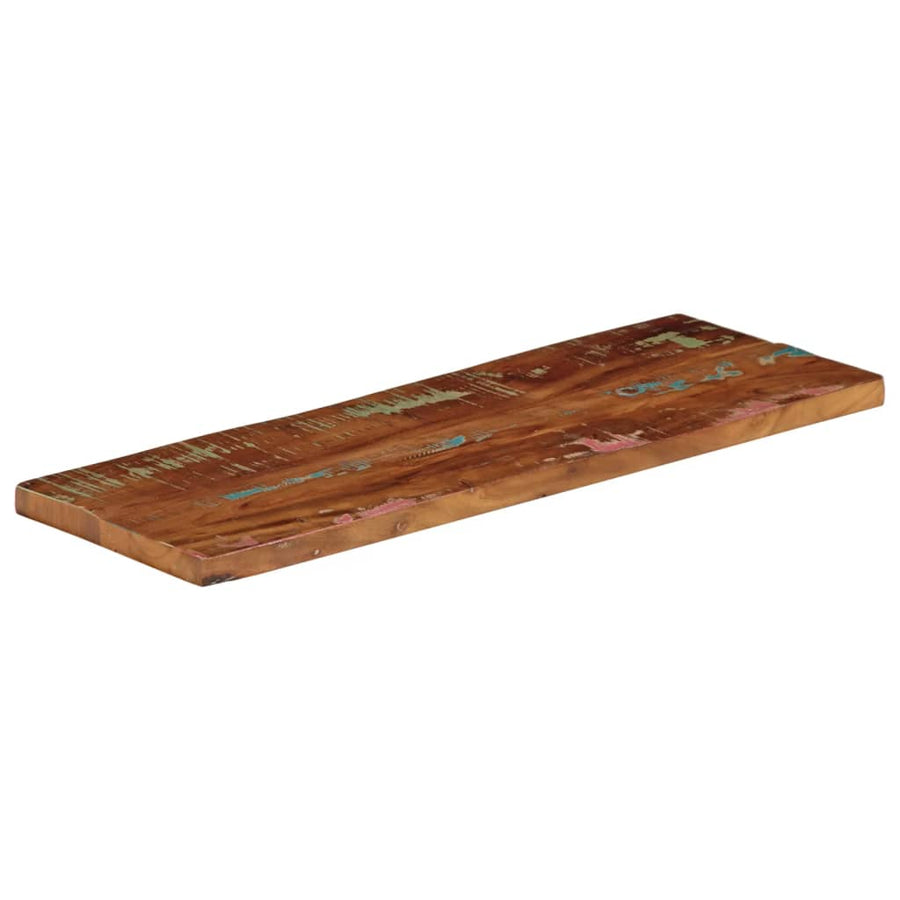 Tafelblad Rechthoekig 80X20X3,8 Cm Massief Gerecycled Hout Gerecycled Hout (Meerkleurig) 38 mm 80 x 20 cm