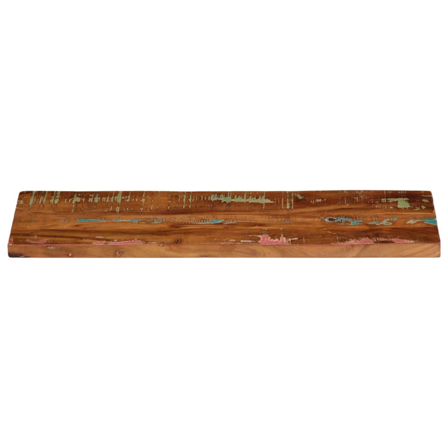 Tafelblad Rechthoekig 80X20X3,8 Cm Massief Gerecycled Hout Gerecycled Hout (Meerkleurig) 38 mm 80 x 20 cm