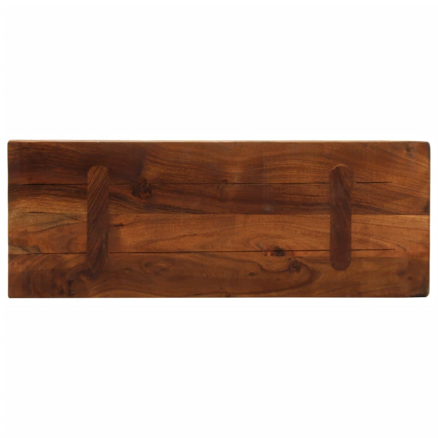 Tafelblad Rechthoekig 80X20X3,8 Cm Massief Gerecycled Hout Gerecycled Hout (Meerkleurig) 38 mm 80 x 20 cm
