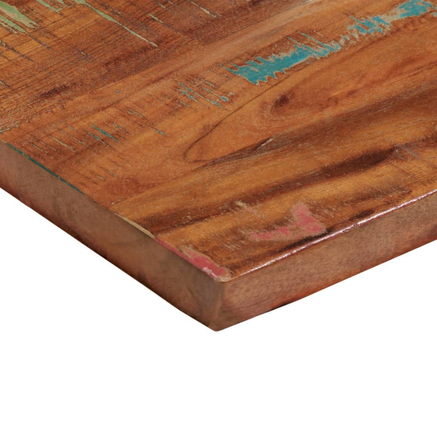 Tafelblad Rechthoekig 80X20X3,8 Cm Massief Gerecycled Hout Gerecycled Hout (Meerkleurig) 38 mm 80 x 20 cm