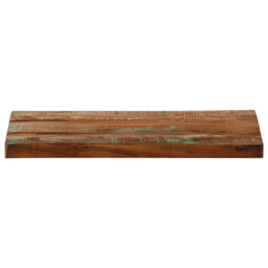 Tafelblad rechthoekig 50x30x3,8 cm massief gerecycled hout