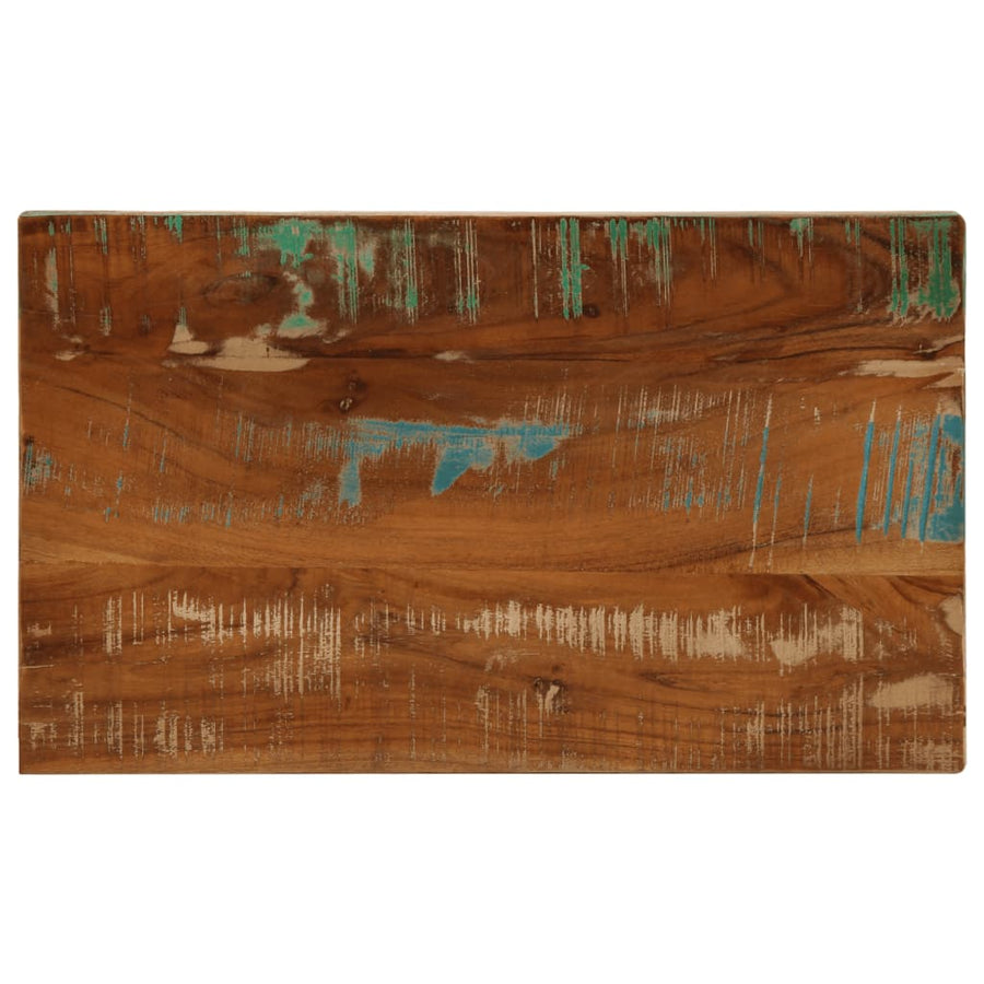 Tafelblad rechthoekig 60x30x3,8 cm massief gerecycled hout