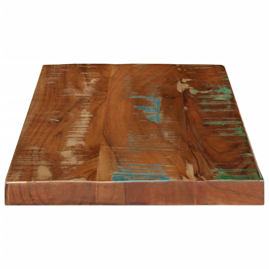 Tafelblad rechthoekig 60x30x3,8 cm massief gerecycled hout