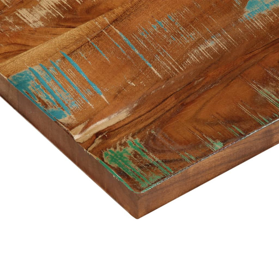 Tafelblad rechthoekig 60x30x3,8 cm massief gerecycled hout