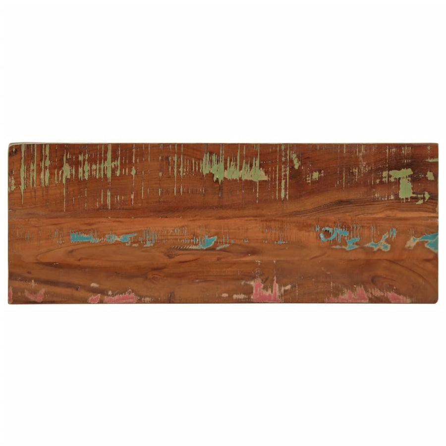 Tafelblad rechthoekig 80x30x3,8 cm massief gerecycled hout