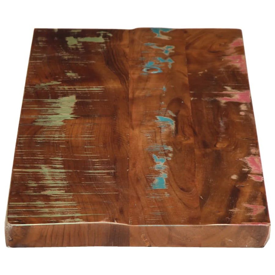 Tafelblad rechthoekig 80x30x3,8 cm massief gerecycled hout