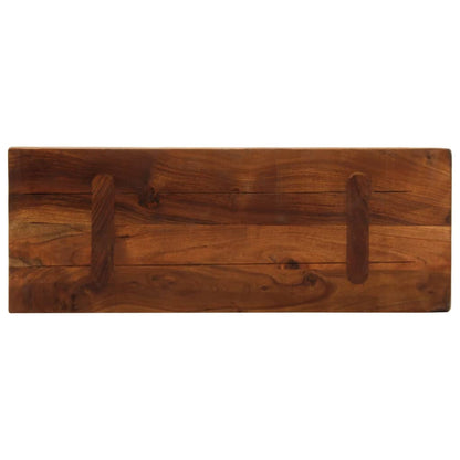 Tafelblad rechthoekig 80x30x3,8 cm massief gerecycled hout