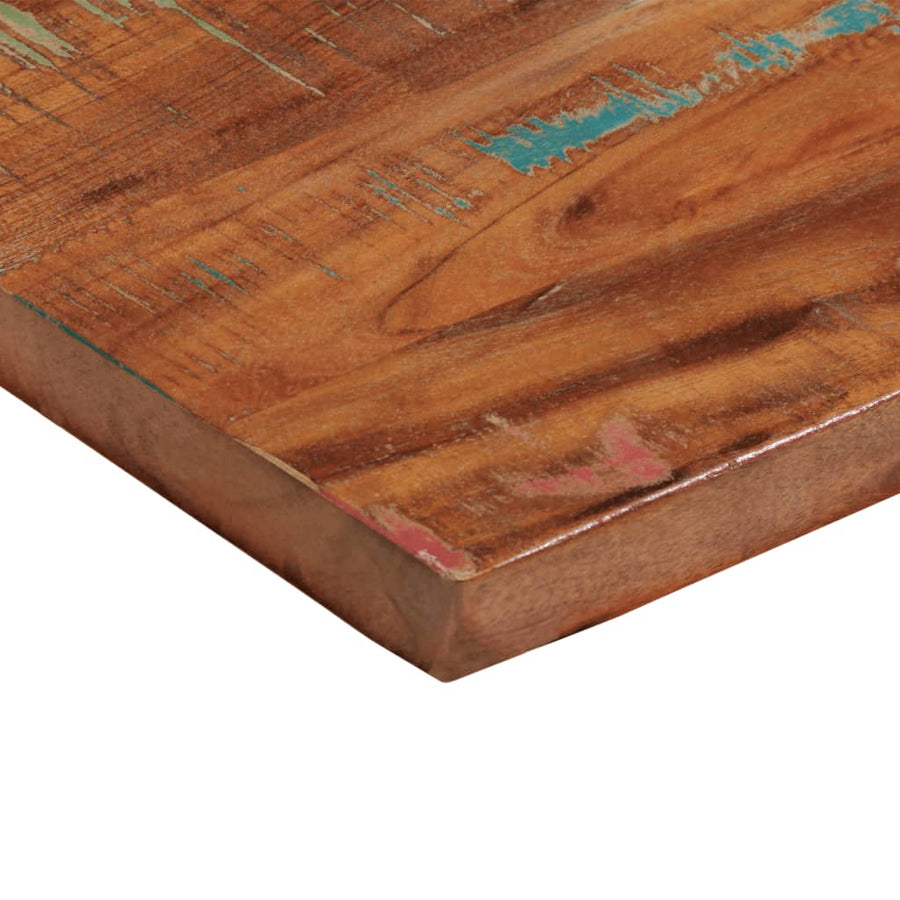 Tafelblad rechthoekig 80x30x3,8 cm massief gerecycled hout