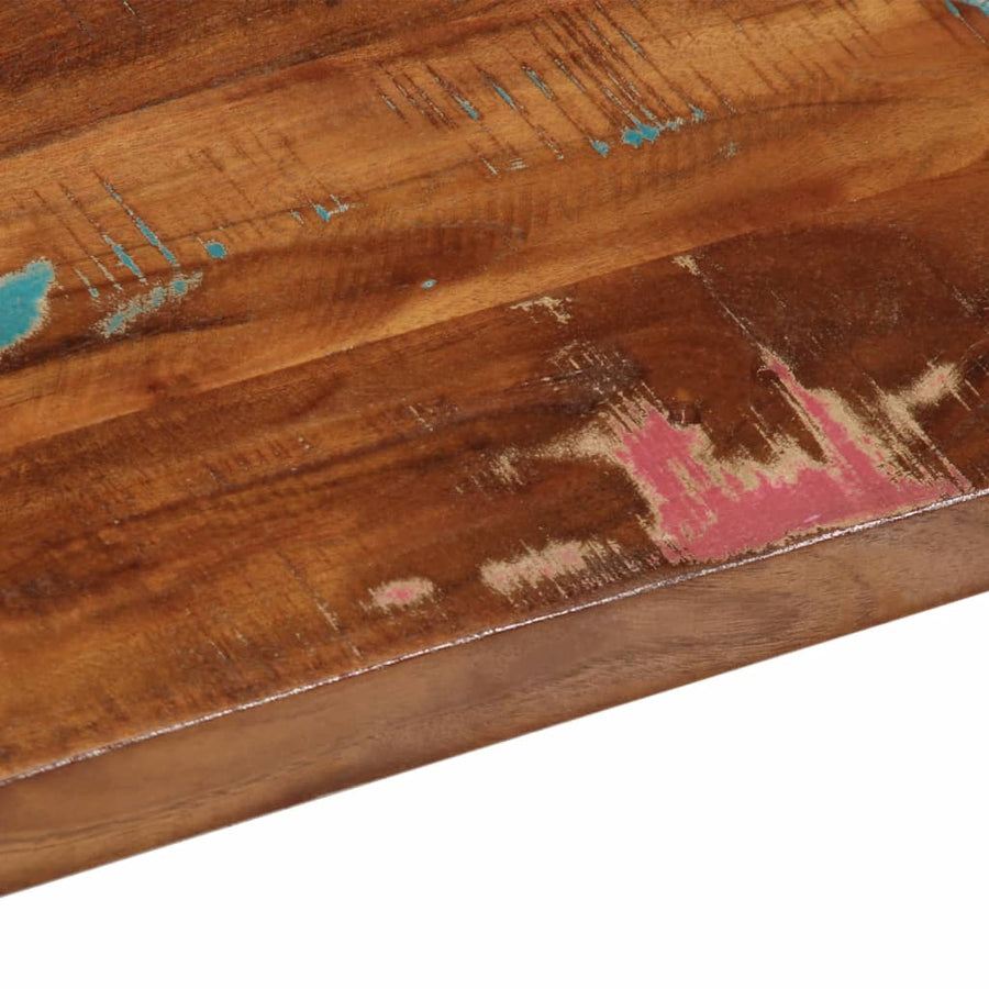 Tafelblad rechthoekig 80x30x3,8 cm massief gerecycled hout