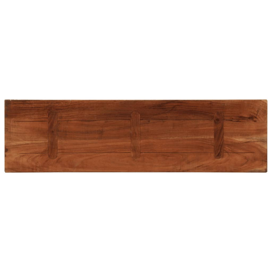 Tafelblad Rechthoekig 100X30X3,8 Cm Massief Gerecycled Hout Gerecycled Hout (Meerkleurig) 38 mm 100 x 30 cm