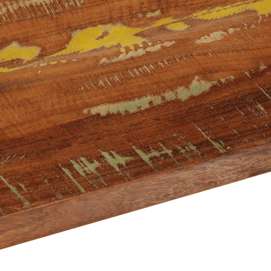 Tafelblad Rechthoekig 100X30X3,8 Cm Massief Gerecycled Hout Gerecycled Hout (Meerkleurig) 38 mm 100 x 30 cm