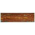 Tabletop rectangular 110x30x3.8 cm solid recycled wood