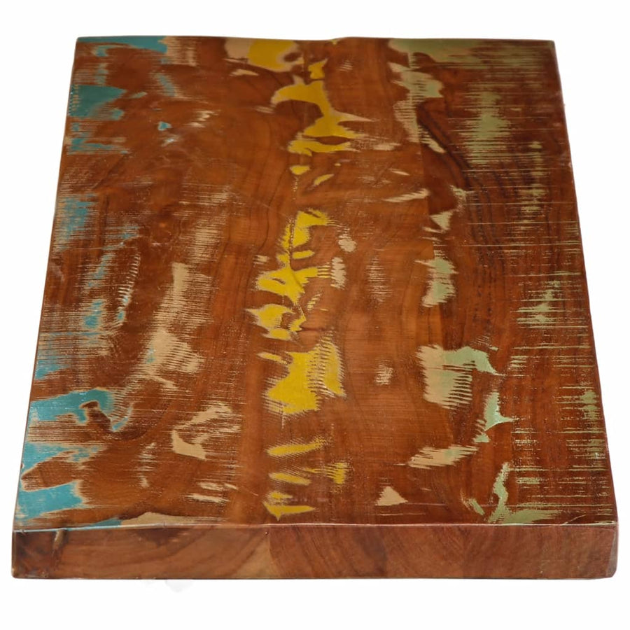 Tafelblad rechthoekig 120x30x3,8 cm massief gerecycled hout