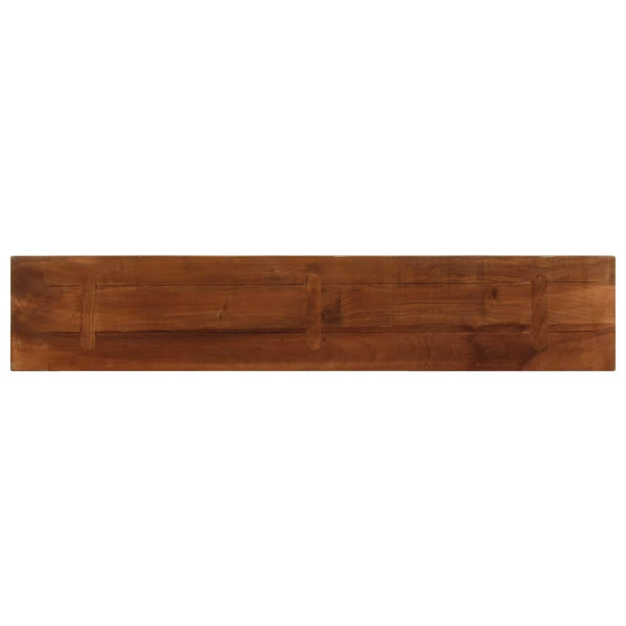 Tafelblad rechthoekig 160x30x3,8 cm massief gerecycled hout